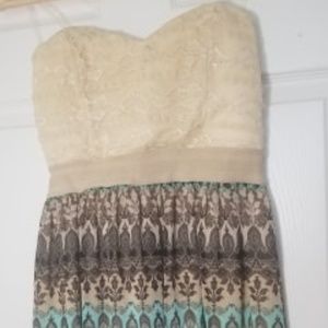 short strapless sundress